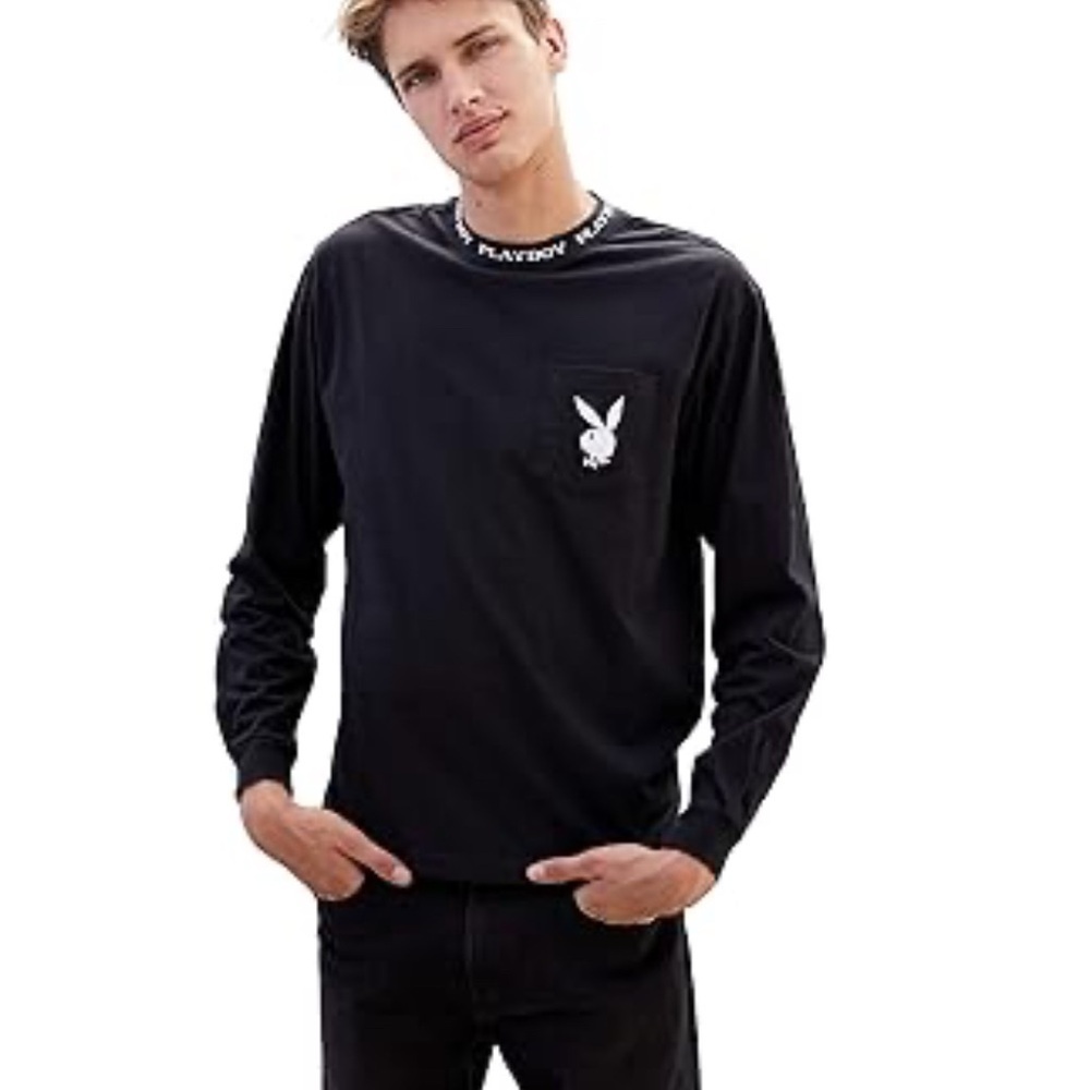 Playboy Black Men's Sweater - Picture 2 of 10